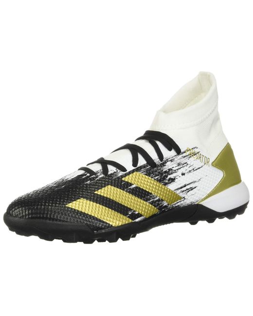 adidas Predator 20.3 Turf Soccer Shoe in White/Gold Metallic/Black  (Metallic) for Men - Save 19% - Lyst