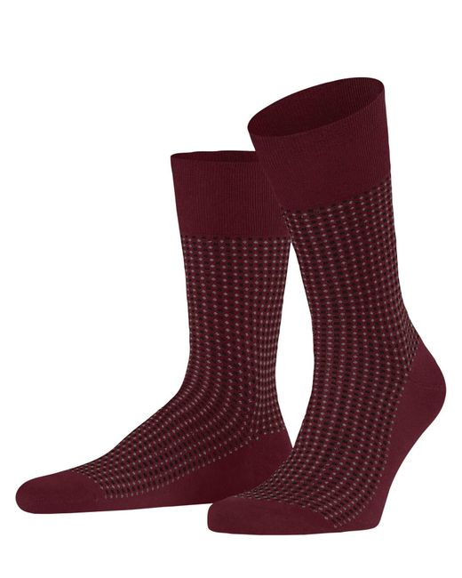 Falke Red Uptown Tie M So Cotton Patterned 1 Pair Socks for men