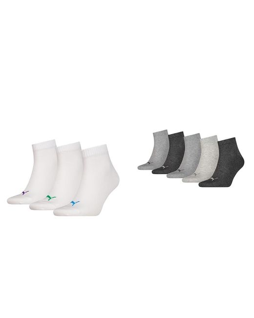 PUMA White Socken Weiß 39-42 Socken Grau/grau 39-42 for men