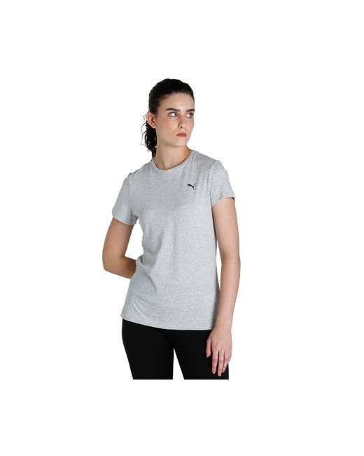 PUMA White Essentials Small Logo T-shirt Grey Size Xxl
