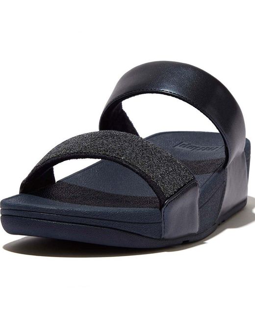 Fitflop Black Lulu Opul Sandals Uk 8 Midnight Navy