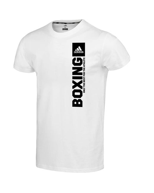 Community Vertical T-Shirt Boxing di Adidas in White