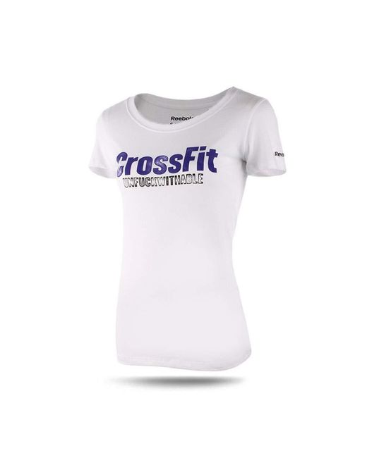 Reebok Crossfit White Unf**kwithable T-shirt Z92615