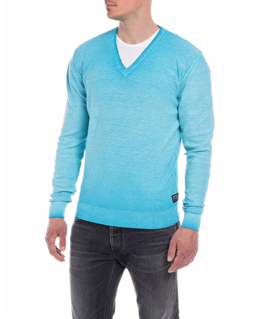 Replay Blue Uk2657 Sweater for men