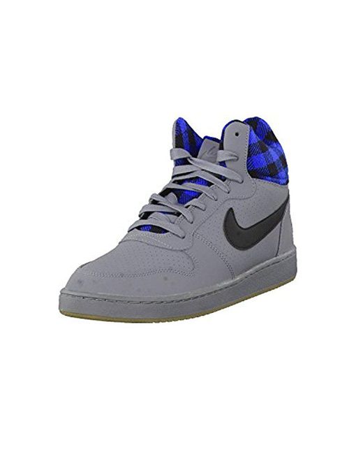 Nike Court Borough Mid Basketball Shoes in Blue for Men | Lyst