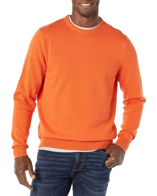 Amazon Essentials Pullover mit Rundhalsausschnitt in Orange für Herren