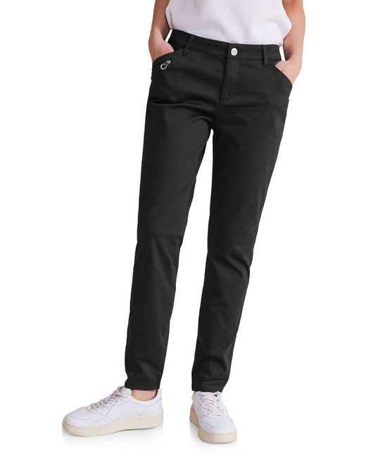 Street One Black Casual Fit Hose