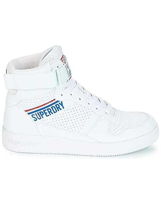 Superdry Synthetic Urban High Top Trainers in White | Lyst UK