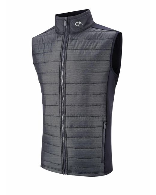 Calvin Klein Gray Quilted Thermal Gilet for men