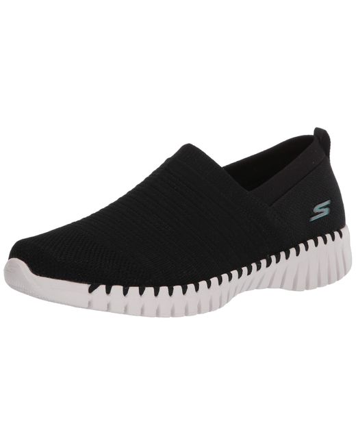 Skechers Go Walk Smart-wise Sneaker in Black White (Black) - Save 43% - Lyst