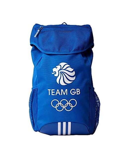 Adidas Blue Team Gb Olympics Backpack Bag for men