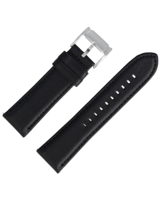 Fossil Fs-4866 Watch Strap 24 Mm Leather Black for men