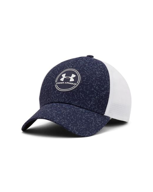 Under Armour Blue Iso-chill Driver Mesh Adjustable Hat for men