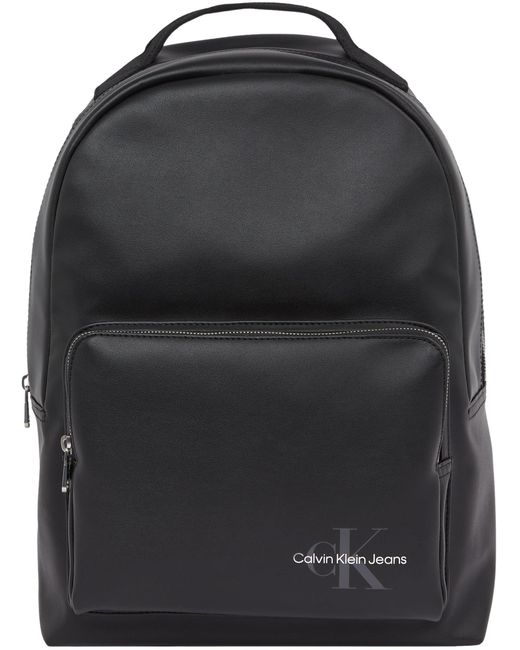 Calvin Klein Black Backpack With Zip for men