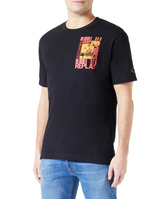 Replay Black M6852b T-shirt for men