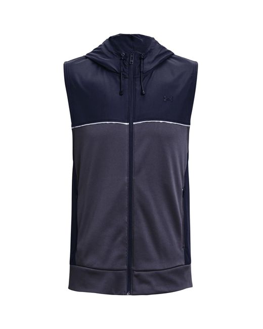 Under Armour, After Storm Hooded Vest Mens, Blue