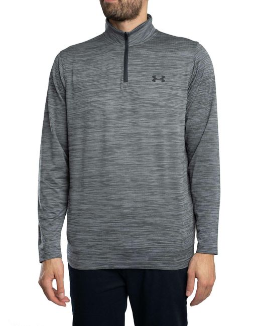 Under Armour Gray Golf Match Play 1/4 Zip Track Top for men