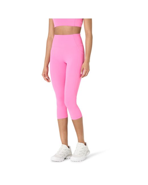 Amazon Essentials Pink Active FormFlex Buttery Soft Yoga-Workout-Leggings mit Taschen