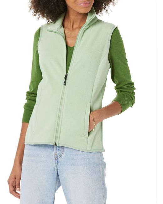 Essentials Women's Sleeveless Full-Zip Polar Fleece Vest Mujer