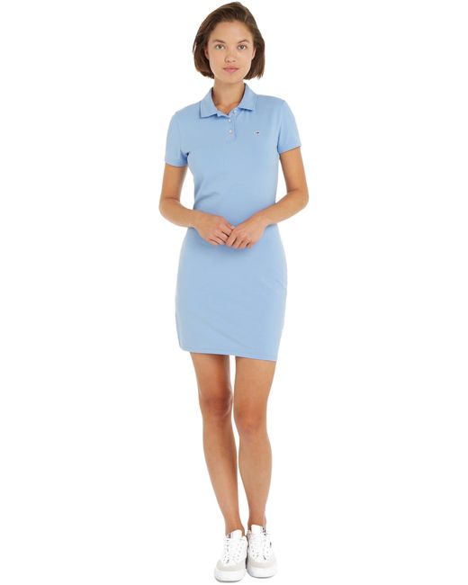 Tommy Hilfiger Blue Tjw Essential Polo Dress Dw0dw18146