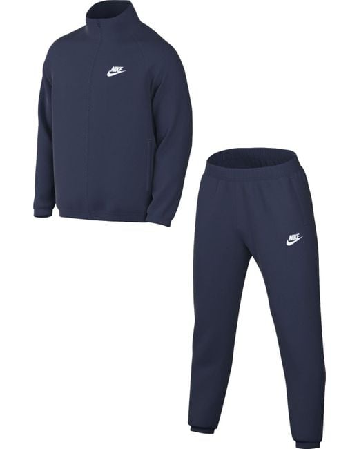 Nike Trainingspak M Nk Club Pk Trk Suit in het Blue voor heren