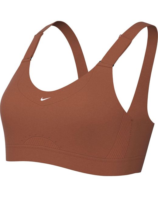 Damen Dri-fit Alpha Bra Soutien-Gorge de Sport Nike en coloris Brown
