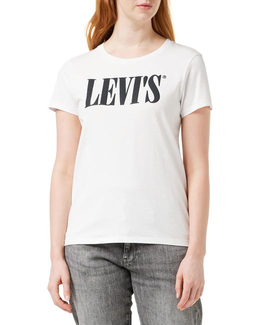 Levi's Gray The Perfect Tee T-Shirt White