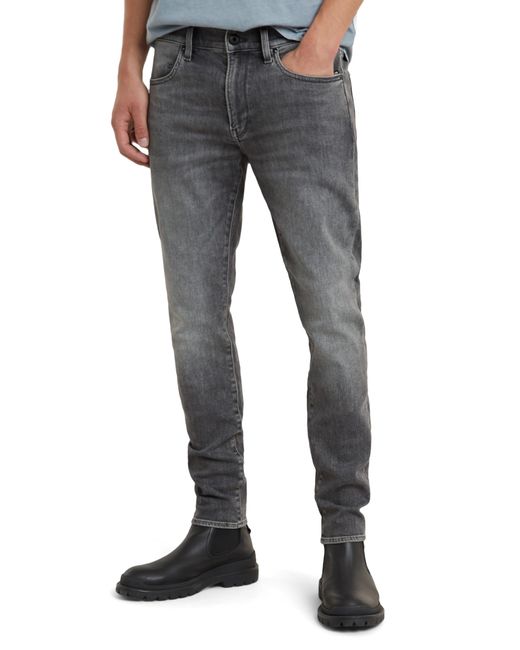 G-Star RAW Gray Revend Fwd Skinny Jeans for men