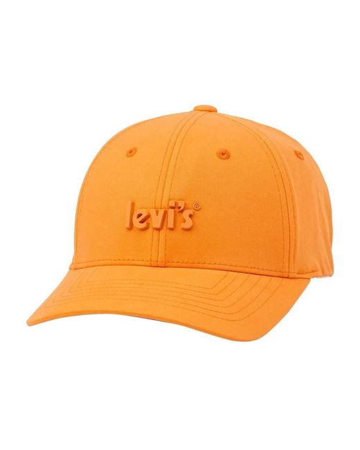 Levi's Poster Flex Fit Cap in het Orange