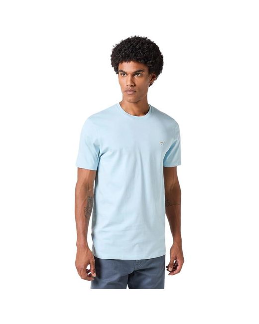 Wrangler Sign Off Tee T-Shirt in Blue für Herren