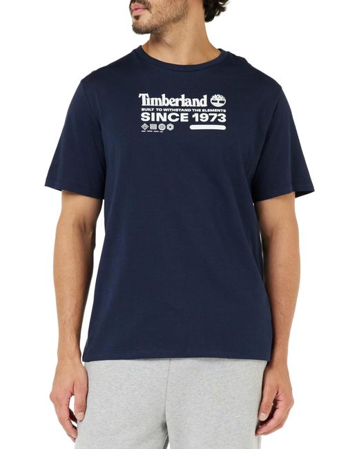 Timberland Blue Short Sleeve Tee 1 Tier3 T-shirt for men