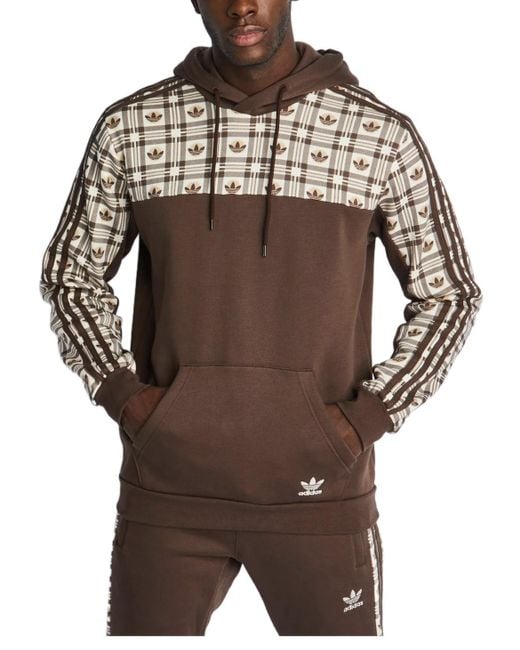 Adidas S Originals Random Trefoil Hoodie,brown for men