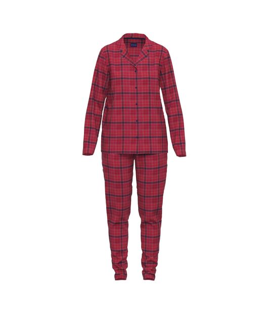 Tom Tailor Flanell-Pyjama in Karo - X-Mas in Rot | Lyst DE