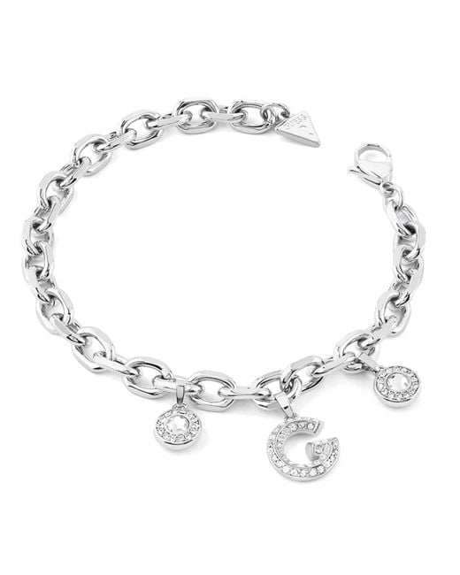 Guess Metallic Armband G Pave Multi Charm S JUBB05445JWRHS