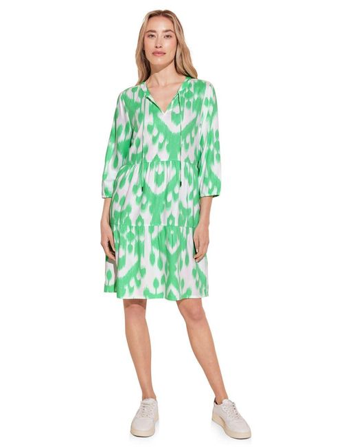 Street One Green Tunika Kleid mit Print