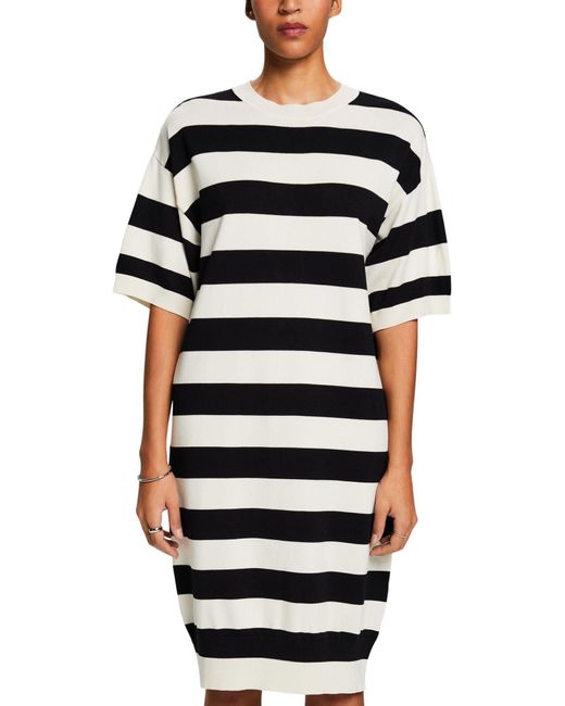 esprit schwarzes strickkleid