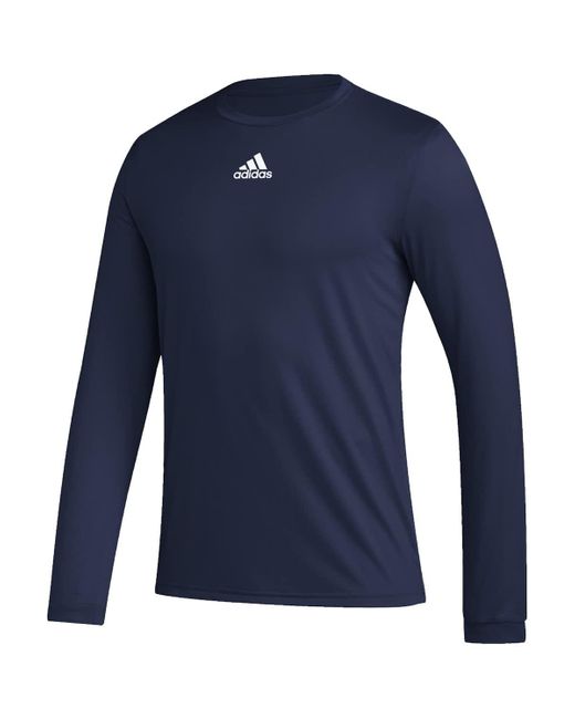 Adidas Blue Pregame Bos S Long Sleeve T-shirt
