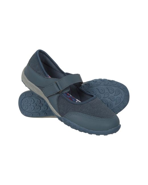 Mountain Warehouse Blue Breathable Sneakers With Mesh Lining & Eva Footbed