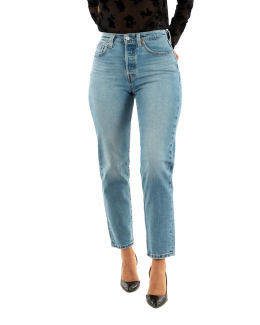 Levi's Jeans 501 Crop in het Blue