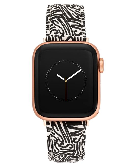 Steve Madden Black Modisches Armband für Apple Watch