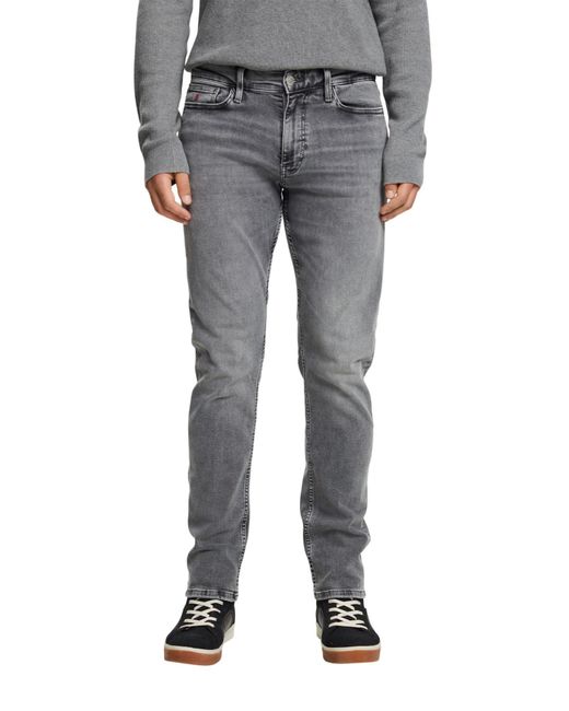 Esprit Jeans mit schmaler Passform und mittelhohem Bund in Gray für Herren