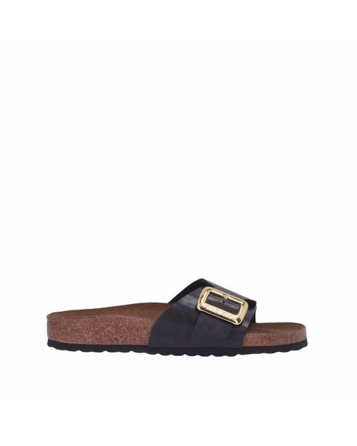 Birkenstock Blue 1029481 Catalina Cushion Bunckle Graceful -Sandalen mit niedrigem Keilabsatz