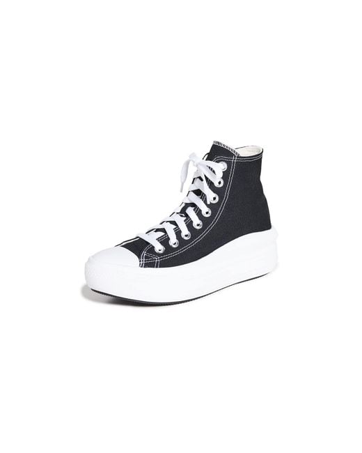 Converse Chuck Taylor All Star Move Canvas Color Hi Sneakers Zwart Hoge Sneakers Shoes in het White