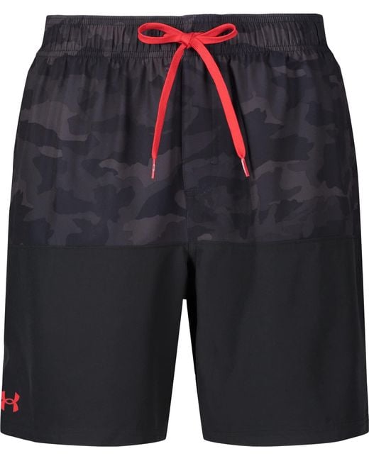 Under Armour Mens Ua Hyper Woodland Color Block Volley Swim Trunks in