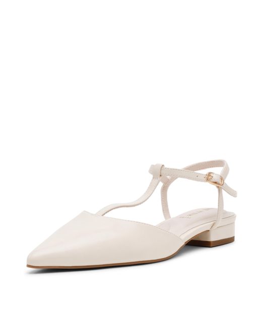 Anne Klein White Emily Ballet Flat