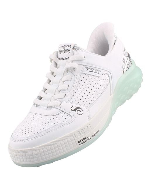 Skechers White Sizzle Snoop Sizzle Toke Slip-ins Slip-on Sneakers for men