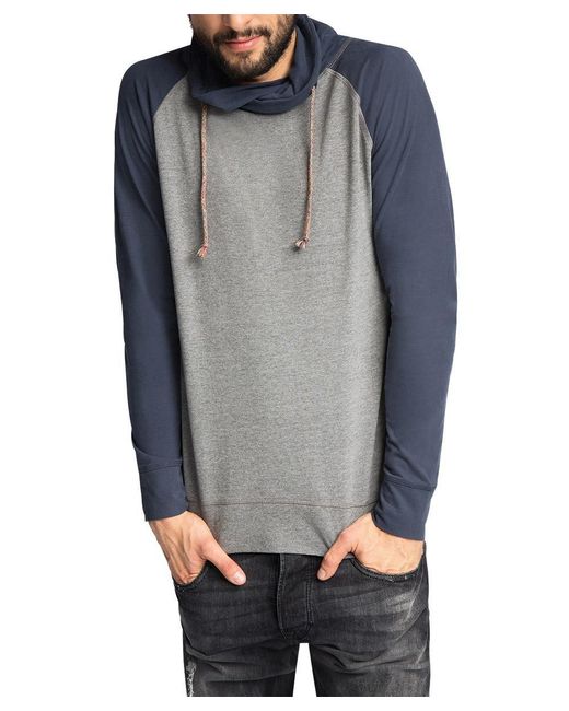 Esprit Gray Zweifarbig-regular Fit Long Sleeve Top for men