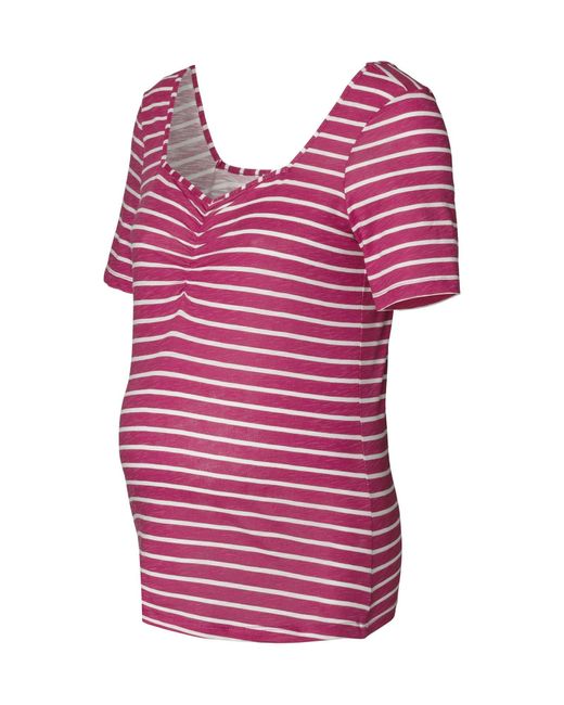 Esprit Pink T-shirt Short Sleeve Stripe