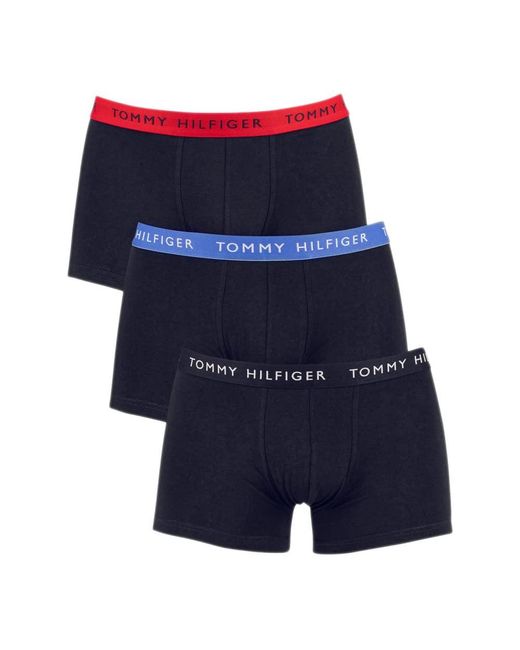 Tommy Hilfiger 3p Trunk WB Bañadores Ajustados para Hombre in Blue für Herren
