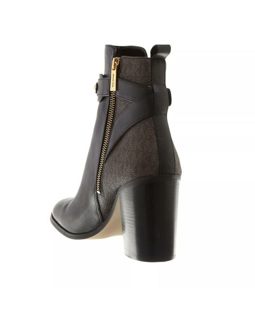 Michael Kors Black Darcy Heeled Bootie Ankle Boots